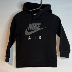Toddler Unisex Nike Air Hoodie, Black, 24 Mo